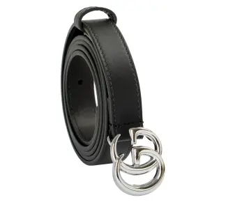 Cintura Gucci 100% pelle nera donna