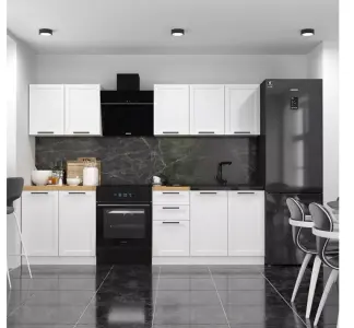 Cucina 200 completa moderna shabby componibile bianca rovere Liverpool