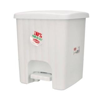 STEFANPLAST PATTUMIERA PEDALINA QUADRA 4.5LT BIANCO