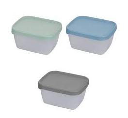 Set 3 contenitori salvafreschezza con coperchio 900 ml
